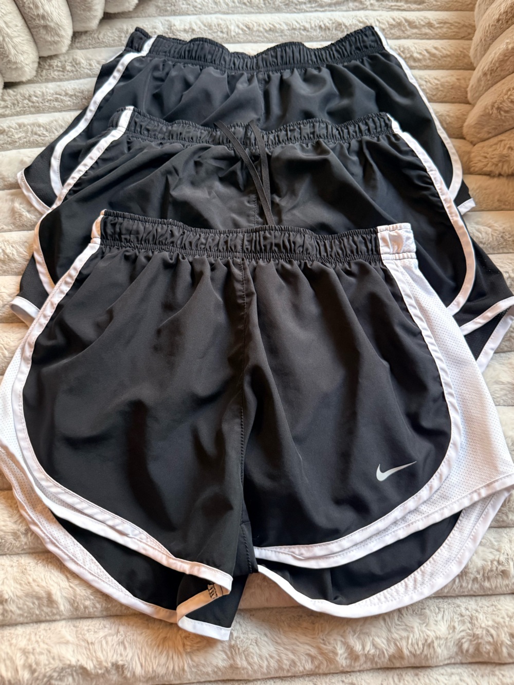 3 pairs of medium Nike Black Shorts for Ladies-bundle